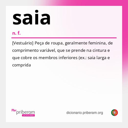 Significado de saia